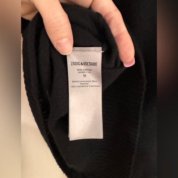 ZADIG & VOLTAIRE Miss Arrow Cashmere Sweater - Picture 9 of 9